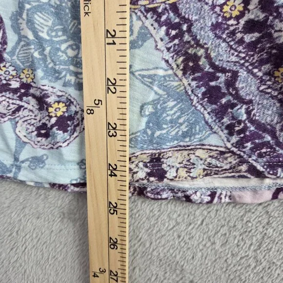 Chico's Paisley Scoop Neck Top, Small - Picture 6 of 7
